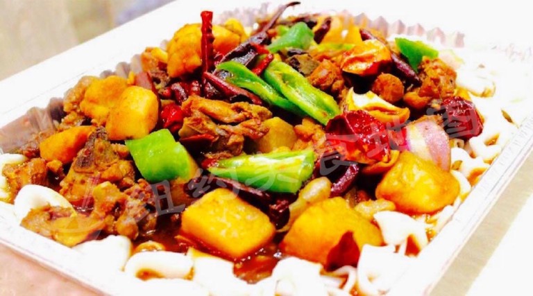 【吃货福利】法拉盛超正“隐形”美食–––新疆阿克苏版拉条子大盘鸡孜然羊排带你飞！地图粉独家福利免暗号！